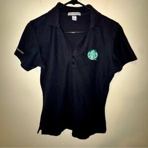 Starbucks Classic Black Polo